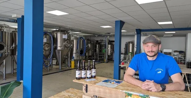 photo  louis coulée a commencé à brasser en novembre 2023, dès réception de son équipement.  &copy;  le maine libre 