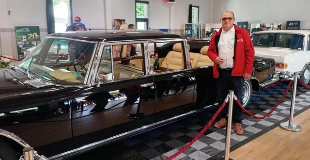 photo  jean-christophe mazel, le président, était fier de présenter ce modèle unique  &copy;  le maine libre 