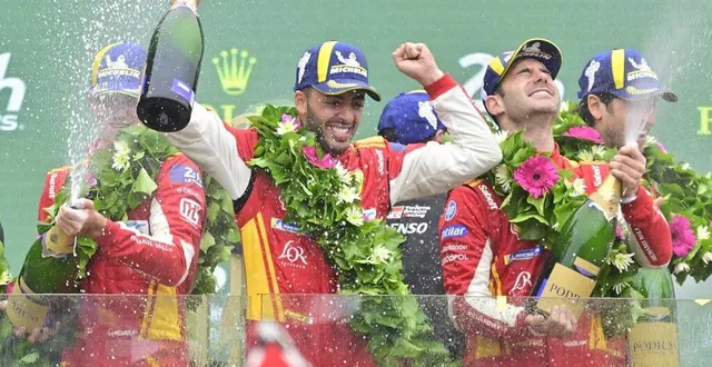 photo  nicklas nielsen, antonio fuoco et miguel molina, sur le podium.  &copy;  vincent michel 
