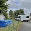 photo  une équipe de techniciens en identification criminelle de la gendarmerie s’est rendue sur place après le passage des pompiers, rue pioger, à auvers-le-hamon (sarthe), lundi 17 juin 2024. 
