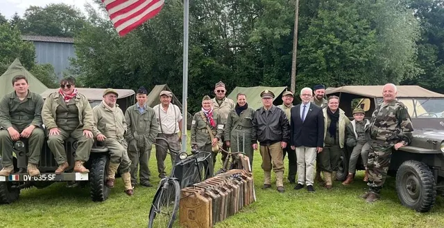 photo  le camp militaire de l’association gmc normandy.  &copy;  ouest-france 