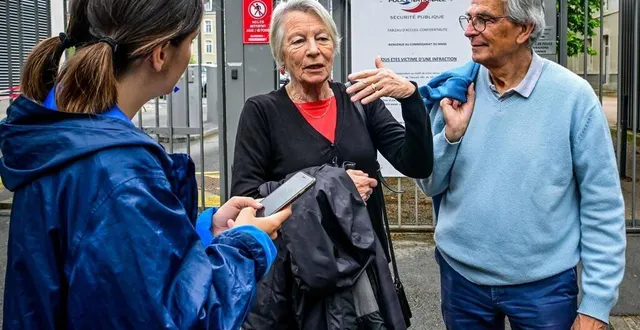 photo  le mans, lundi 17 juin 2024. devant le commissariat de police, le flot de passages est continu en début de matinée.  &copy;  photo le maine libre – yvon loué 