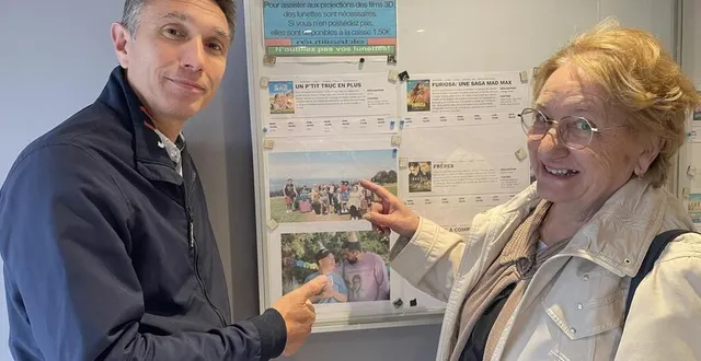 photo  édith et son fils johan sont venus de courgenard pour voir le film d’artus à l’affiche au palace de la ferté-bernard.  &copy;  le maine libre 
