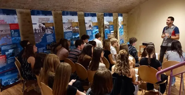 photo  c’est un moment d’histoire peu connu qu’ont découvert les collégiens.  &copy;  collège andré-pioger 