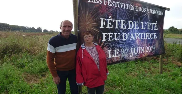 photo  lionel bellenfant, président, et marlène joreau, trésorière de l’association festivités crosmièroises, se préparent activement à l’organisation de la fêtede l’été, samedi.  &copy;  ouest-france 