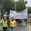 photo  parti de briouze (orne), un groupe de 80 manifestants a défilé contre la mise à 2x2 voies de la d924, samedi 22 juin 2024. 