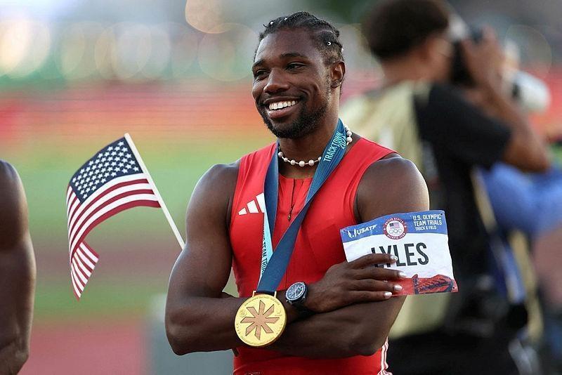 VIDÉO. JO 2024 Noah Lyles cartonne sur 100 m et envoie un message avant les Jeux de Paris