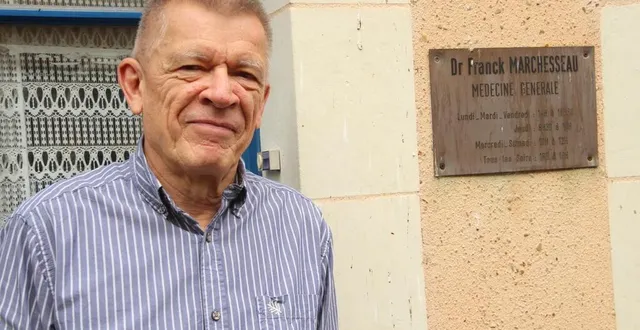 photo  à parcé-sur-sarthe, le docteur franck marchesseau prend sa retraite le 30 juin 2024.  &copy;  le maine libre 