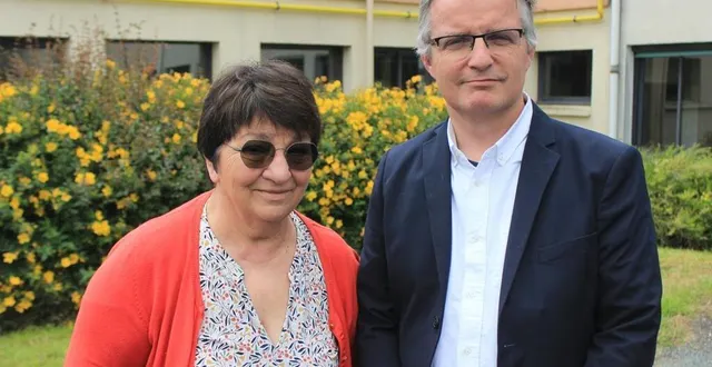 photo  cholet, samedi 22 juin 2024. éric mercier et sa suppléante, marie-annick philippe, portent les couleurs de debout la france dans la 6e circonscription de maine-et-loire.  &copy;  co - alexandre blaise 