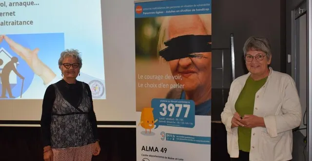 photo  victime ou témoin, il faut parler. à combrée, vendredi 21 juin 2024, patricia burillon et dominique leboucher ont donné des conseils aux seniors contre les actes malveillants.  &copy;  ouest-france 