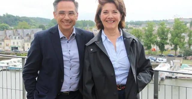 photo  sylvie casenave-péré (à droite) se présente sous l’étiquette ensemble avec nicolas leudière (à gauche) comme suppléant.  &copy;  le maine libre 