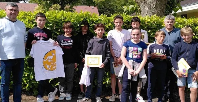 photo  les amateurs de mathématiques ont reçu des cadeaux.  &copy;  ouest-france 