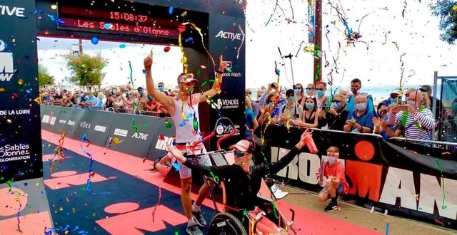 photo  les deux athlètes sarthois enchaînent les triathlons, comme celui des sables-d’olonne (vendée).  &copy;  jérémy diguer 