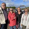 photo  quelques membres de l’association patrimoine de goulet : jean-pierre chesneau, raymonde leboine, myriam chesneau et jocelyne legrand. 