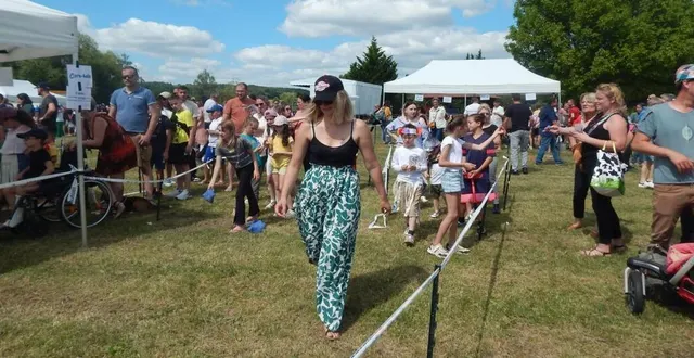 photo  les stands de jeux ont eu beaucoup de succès auprès des familles et visiteurs.  &copy;  le maine libre 