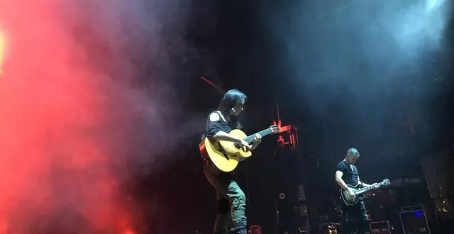 photo  vendredi 28 juin 2024, rodrigo y gabriela ont fait le show sur la grande scène des bichoiseries.  &copy;  ouest-france 