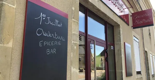 photo  l’épicerie bar ouvre ce lundi 1er juillet, rue nationale à crosmières?.  &copy;  le maine libre 