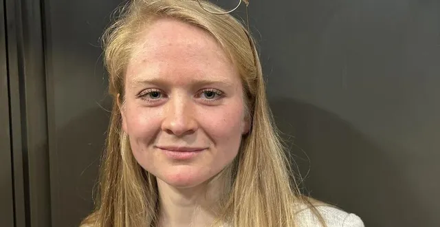 photo  céline de cossé brissac (rassemblement national), 26 ans, assistante commerciale, arrive en tête dans la première circonscription de la sarthe.  &copy;  ouest-france 