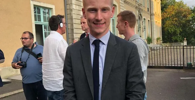 photo  romain lemoigne, candidat rassemblement national dans la troisième circonscription de la sarthe devance de plus de 7 000 voix le député sortant éric martineau (modem) au premier tour de ces élections législatives anticipées.  &copy;  ouest-france 