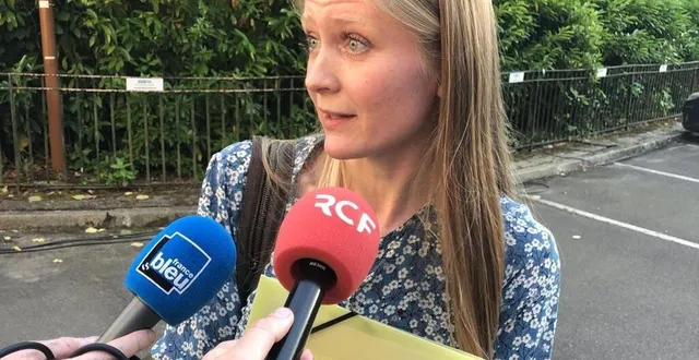 photo  céline de cossé-brissac (rn) est arrivée en tête dans la première circonscription de la sarthe.  &copy;  ouest-france 