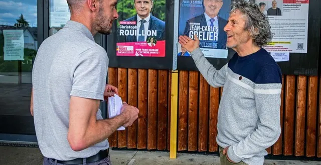photo  ce lundi, à coulaines, christian, 67 ans : « qu’est-ce qui dit que les gens qui ont voté christophe rouillon vont voter jean-carles grelier ? »  &copy;  photo le maine libre - yvon loué 
