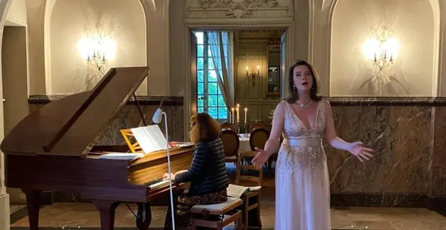photo  diana higbee, chanteuse lyrique et fondatrice du festival musica, en concert au château de malicorne près du mans (sarthe).  &copy;  ouest-france 