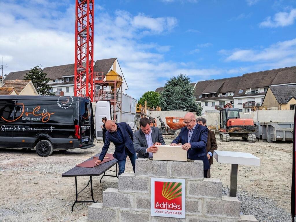 Le chantier de la résidence Les Belles Rives, à Ouistreham, est ...