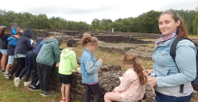 photo  des élèves de l’école de beaumont-pied-de-bœuf ont découvertla flore sur le site de cherré.  &copy;  le maine libre 