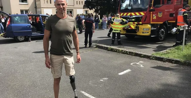 photo  jérôme tant a été victime d’un accident de moto à bazouges-cré-sur-loir en 1999 et a été amputé cinq ans plus tard. en 2024, il consacre son temps au triathlon.  &copy;  le maine libre 