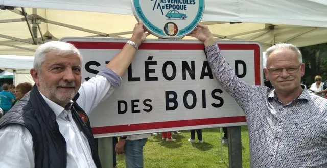 photo  francis piquera de la ffve à gauche et pascal delpierre le maire à droite.  &copy;  le maine libre 