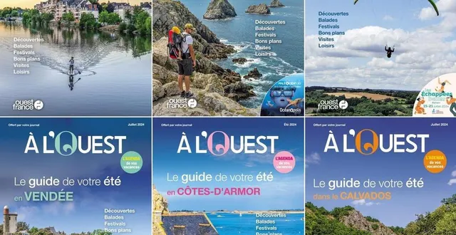 photo  à l’ouest, le nouveau nom de vos guides de l’été, se décline en 13 éditions en normandie, bretagne et pays de la loire  &copy;  ouest-france 