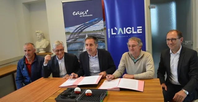 photo  la convention a été signée lundi 1er juillet 2024 matin, à la mairie d’irai (orne).  &copy;  ouest-france 