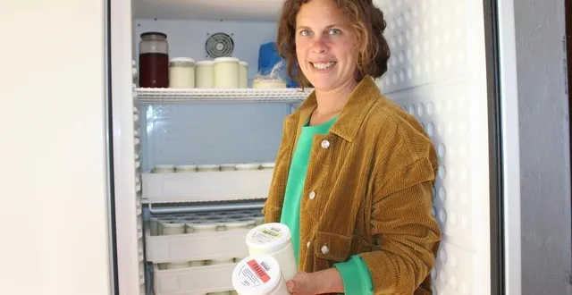 photo  bertille durel commercialise désormais sa production de yaourts.  &copy;  ouest-france 