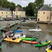 photo  une partie de la flottille dans le port. 