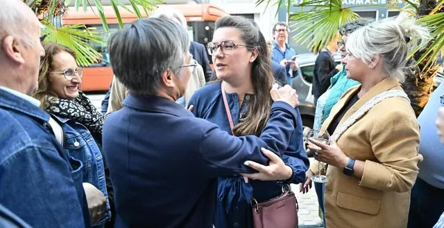 photo  julie delpech, députée sortante de la 1re circonscription de la sarthe, a été réélue à l’issue du second tour des élections législatives anticipées, dimanche 7 juillet 2024.  &copy;  vincent michel / ouest-france 