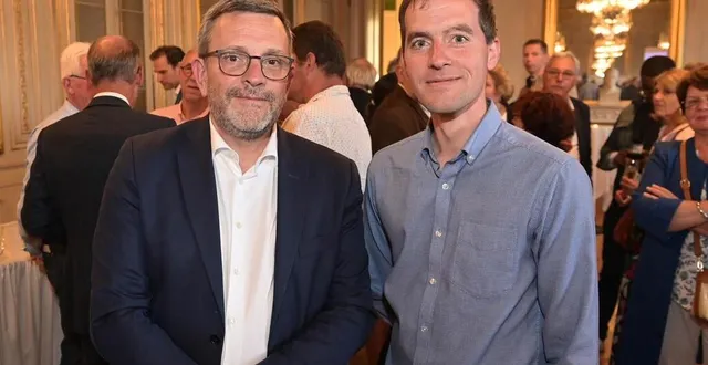 photo  philippe bolo (modem, à gauche) a été réélu dans la 7e circonscription de maine-et-loire. guillaume jouanneau (parti socialiste, nouveau front populaire) a terminé troisième de ce second tour.  &copy;  ouest-france / sébastien aubinaud 