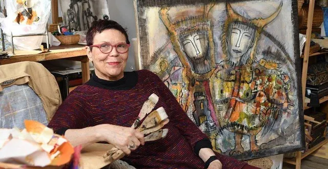 photo  catherine vigier, peintre de la commune, sera présente à cette exposition.  &copy;  ouest-france 