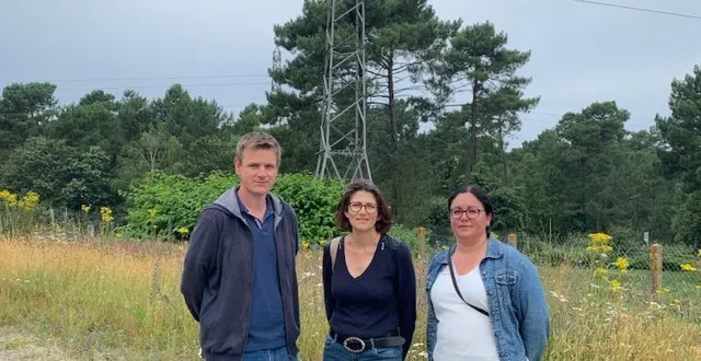 photo  christophe cosme, sandra molton, audrey héron ; trois parents d’élèves élus sur le site de la nouvelle école   &copy;  le maine libre 