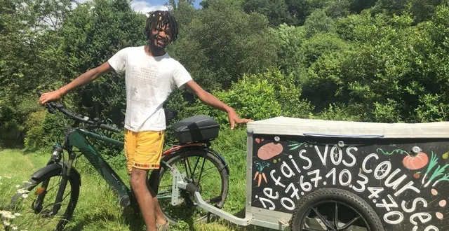 photo  atteint d’un handicap, rostant propose de livrer des courses.  &copy;  ouest-france 