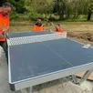 photo une table de ping-pong sera livrée non-montée sur le terrain de loisirs de souligné-flacé. elle devrait être installée lors de la journée citoyenne, le 21 septembre 2024 (photo d’illustration).