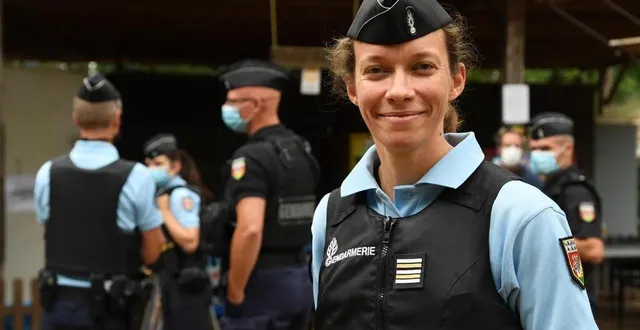 photo  arrivée en anjou en 2021, la lieutenante-colonelle laurence dalphinet, commandant la compagnie de gendarmerie d’angers, prendra la direction de la région de gendarmerie de provence-alpes-côte d’azur.  &copy;  archives co - laurent combet 