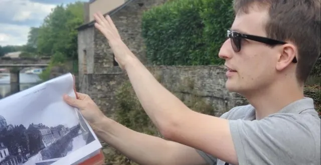 photo  segré, le 6 juillet 2024. jean luard organise des visites guidées en collaboration avec la mairie depuis cinq ans.  &copy;  co – oscar lebreton 