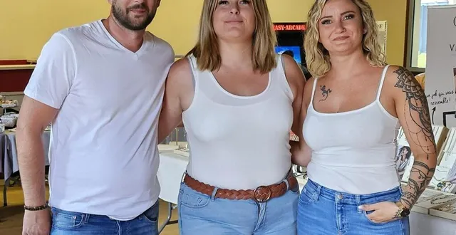 photo  florien lelièvre, laetitia laurés et lauren dodiére, les organisateurs.  &copy;  le maine libre 