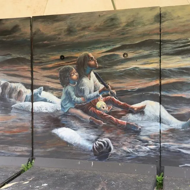 photo l’œuvre sombre et narrative de jonathan ouisse, de budapest.  ©  ouest-france