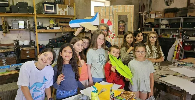 photo  la bonne humeur des enfants.   &copy;  le maine libre 