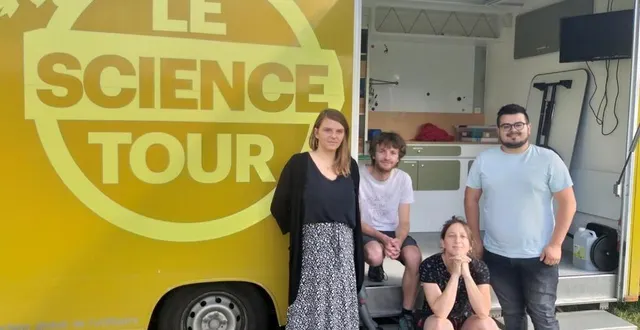 photo  une partie de l’équipe d’animation de cultures & science tour.   &copy;  le maine libre 