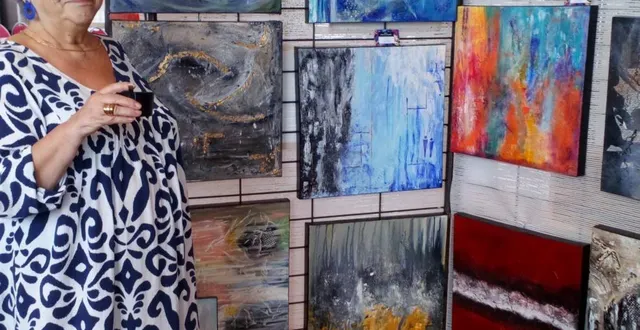 photo  martine maroussy a fait découvrir son univers créatif.  &copy;  ouest-france 