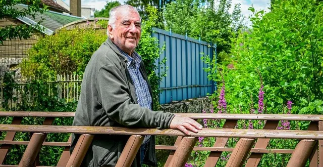 photo  pascal parigot a grandement participé à la réhabilitation de crannes-en-champagne.  &copy;  photo le maine libre - yvon loué 