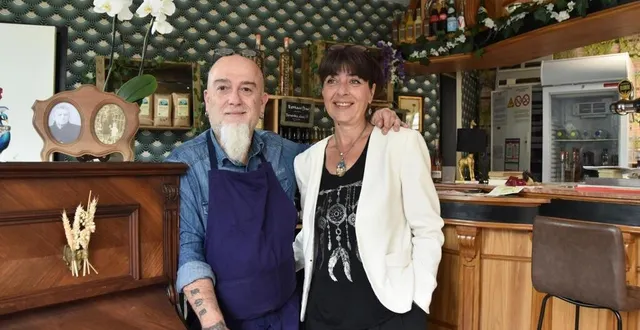 photo  alex et valérie sont à la tête de leur restaurant les 2 fernande où elle a refait toute la déco.  &copy;  le maine libre 