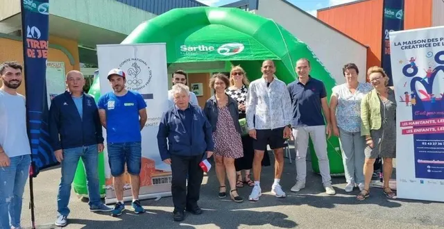 photo  la tournée « sarthe destination sport » était passée par la bazoge l’été dernier.  &copy;  archives ouest-france 